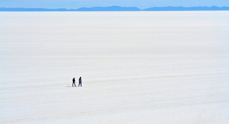 Vista do salar