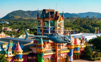 Voo panorâmico de helicóptero no Beto Carrero