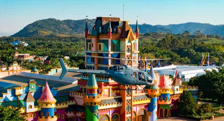 Voo panorâmico de helicóptero no Beto Carrero